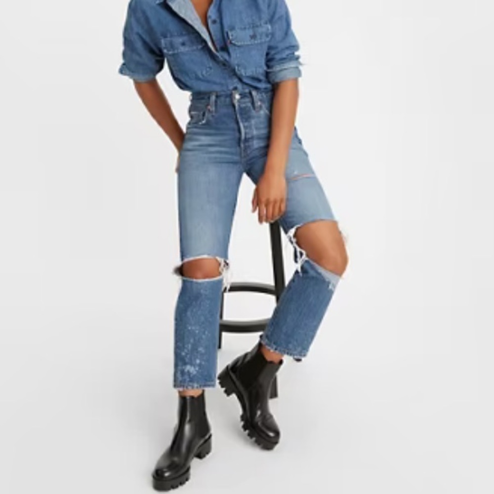 Levi’s 501 Original Cropped - Picture 4 of 11